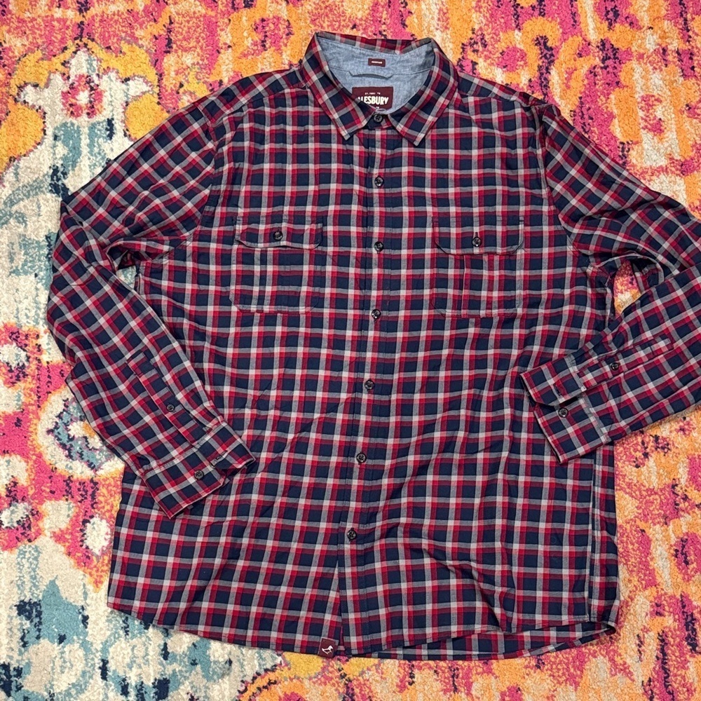 NWOT Plaid Button-Down Shirt for Men